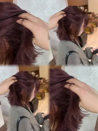 ミディアム カラー 高橋 みく/ minim 暖色のヘアスタイル