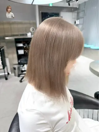 ミディアム ハイトーン特化🤍/ 韓国ボブ / ハルナのヘアスタイル