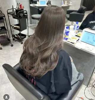 ロング カラー 顔周りカット/髪質改 善/新宿/畑中稔里のヘアスタイル