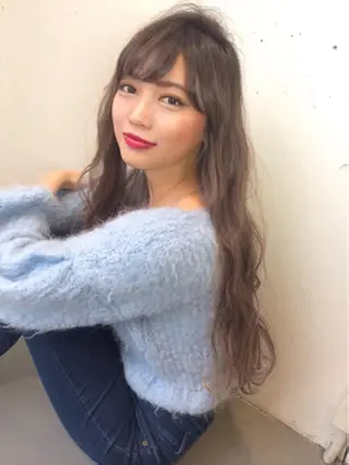 ロング カラー 遠藤 眞実のヘアスタイル