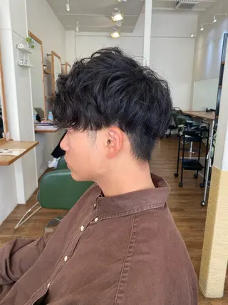 ショート パーマ メンズ 西村 恵祐のヘアスタイル