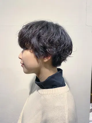 ショート パーマ 高浜 夕海のヘアスタイル