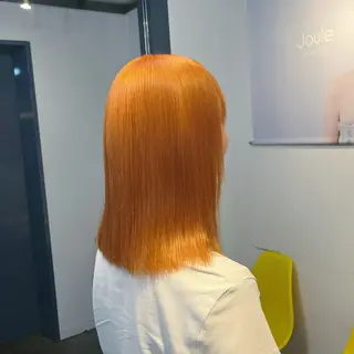 セミロング カラー ブリーチ/ハイトーン ボブ🐥HIYORIのヘアスタイル