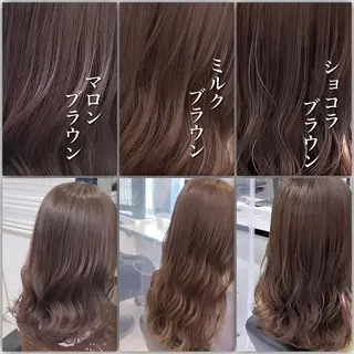 セミロング ダブルカラー 韓国ヘアKYONのヘアスタイル