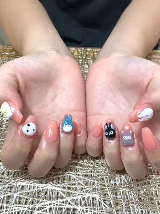 ネイル nail atelier  new moon所属・new moon 森のネイルデザイン