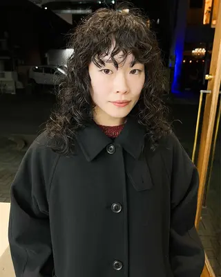 セミロング パーマ 柳 裕介/ カミカリスマ/パーマのヘアスタイル