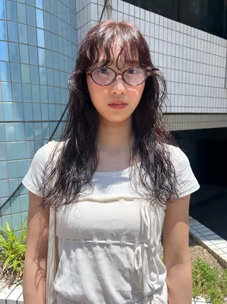 ロング カラー ヘアアレンジ yu  /透明感 カラー/caseyのヘアスタイル