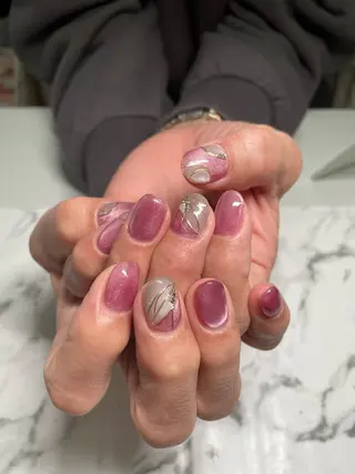 ネイル Mi-roomネイル 耳ツボジュエリーのネイルデザイン