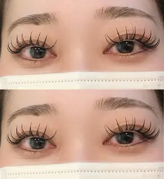 マツエク・マツパ 透明感つやカラー🎀 ／マツエクのヘアスタイル