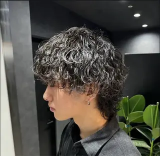 ショート パーマ メンズ 🖤Ayumi🖤 メンズ特化❤️‍🔥のヘアスタイル