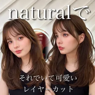 ミディアム カラー 山崎/ボブ縮毛矯正 レイヤー髪質改善のヘアスタイル