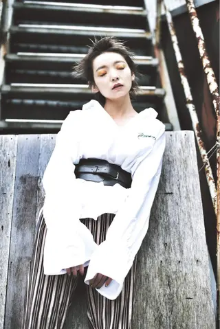 ショート 圧倒的美髪ストレート ツダケイタロウのヘアスタイル