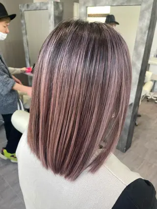 ミディアム カラー be flot所属・髪質改善/大阪守口市 🐣Ria‪🐣のヘアスタイル