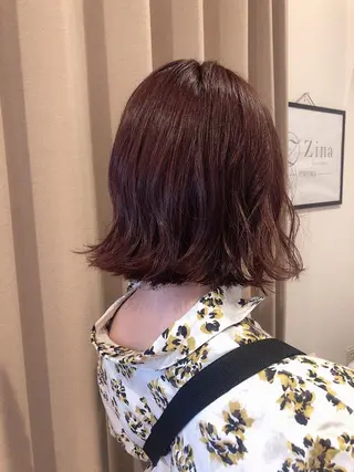 ショート カラー ヘアアレンジ 女性スタイリスト専門サロン Zina 天神所属・NANA／trend style🕊🍑のヘアスタイル