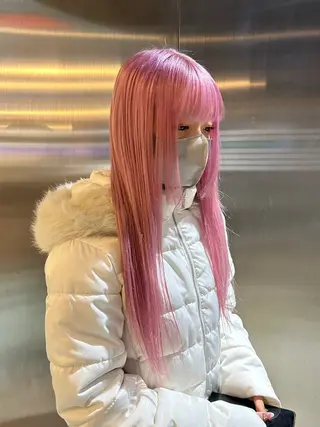 カラー Nuit 新宿所属・エクステ×ブリーチ× レイヤー🌟Kのヘアスタイル