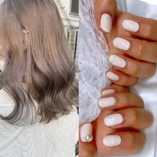 ミディアム カラー ネイル ☁️BLITZ 🎀笠原雪音🎀のネイルデザイン