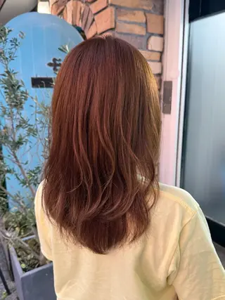 ミディアム カラー 透明感カラー/パーマ 🌀アオノのヘアスタイル