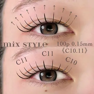 マツエク・マツパ 大阪梅田 SAKI 韓国風束感まつ毛のマツエク・マツパデザイン