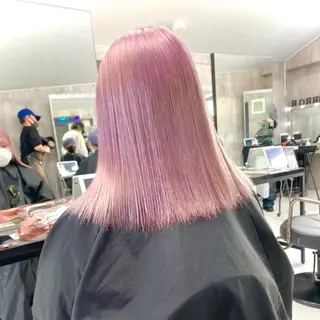 ミディアム 🩶 ピンクカラー/ ブロンド🩶くるみのヘアスタイル