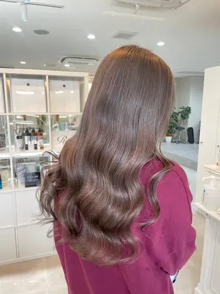 ロング カラー 村川 虹歩のヘアスタイル