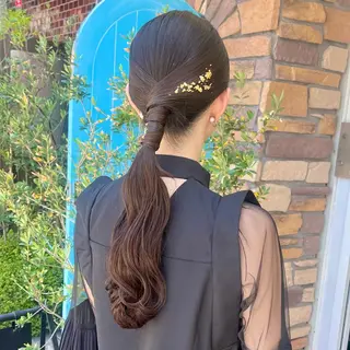 ロング ヘアアレンジ 伊藤 玲衣のヘアスタイル