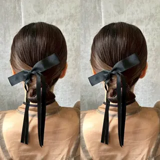 ロング ヘアアレンジ シールエクステ🎀 羽エクステ🌙しぇるのヘアスタイル