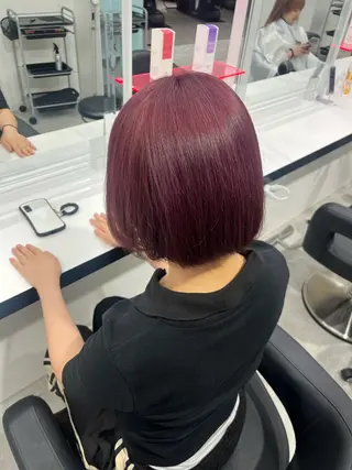 ショート カラー みう/仙台/暖色/ 艶髪/顔周りカット/のヘアスタイル