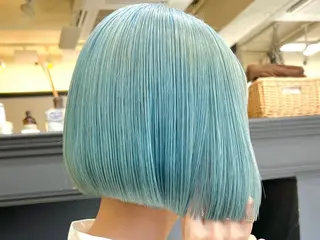 ショート カラー 退色まで透明感ある ダブルカラー/リクのヘアスタイル
