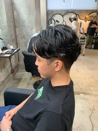 ショート パーマ メンズ ⚡️メンズパーマ特化 mens支持◎/忠地のヘアスタイル