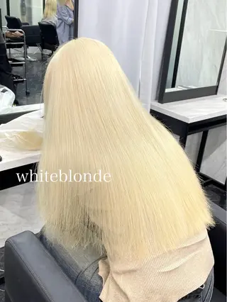 ロング カラー エクステ🩵ブリーチ 韓国ヘア🩵KAEのヘアスタイル