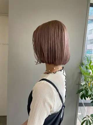 ショート カラー ヘアアレンジ ボブ /ニュアンス/ satomi🧸💖のヘアスタイル