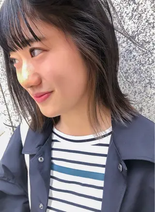 セミロング nessヤマサキ リュウタのヘアスタイル