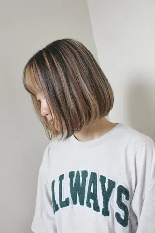 ミディアム カラー 土居 正季のヘアスタイル