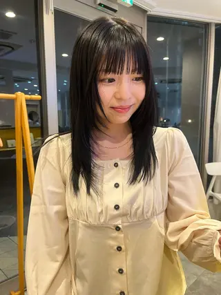 セミロング benji 登戸所属・竹内 菜々子のヘアスタイル