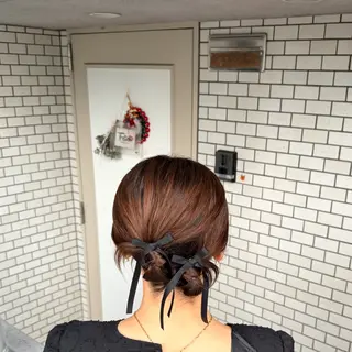 ミディアム ヘアアレンジ 褒められヘアメイク /‎ボブ女子🐶みおのヘアスタイル