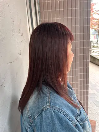 セミロング MEGUMI ／ママ美容師のヘアスタイル