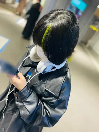 ショート カラー ヘアアレンジ 白取 星矢のヘアスタイル