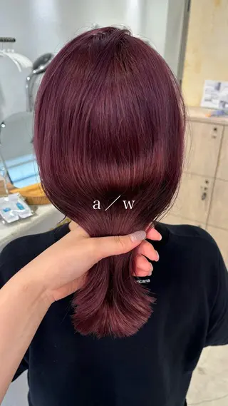 ミディアム カラー hair shioのヘアスタイル