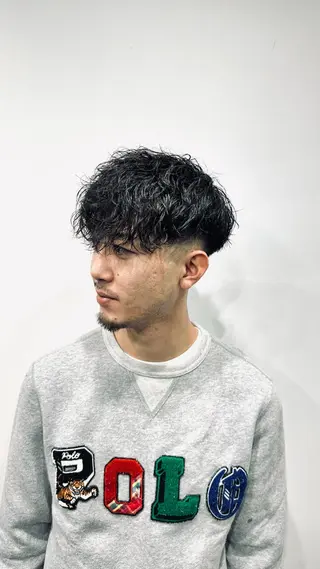 ショート パーマ メンズ 💈メンズパーマ💈 ナカザワ リョウのヘアスタイル