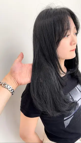 ロング カラー ミタニ/髪質改善 /レイヤーカットのヘアスタイル