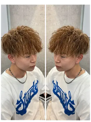 ショート カラー パーマ メンズ 🐉『メンズ美容師』 吉田龍星🐉のヘアスタイル