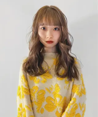 セミロング カラー レイヤー/パーマ /ウルフ/nabeのヘアスタイル