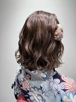 ミディアム ヘアアレンジ ducha所属・DUCHA Tomida naoのヘアスタイル