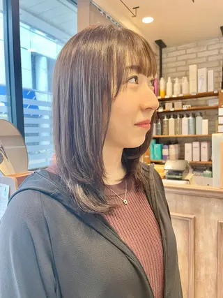 ミディアム カラー ✨横須賀髪質改善✨️ 加藤 百音のヘアスタイル