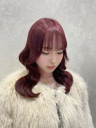 セミロング カラー grow本八幡 横溝愛梨のヘアスタイル