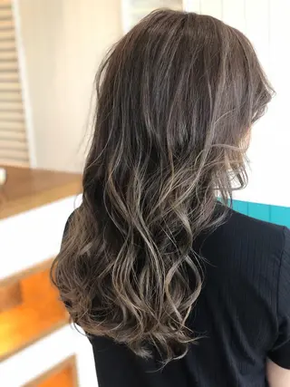 ロング カラー Snaly カラー特化ページのヘアスタイル