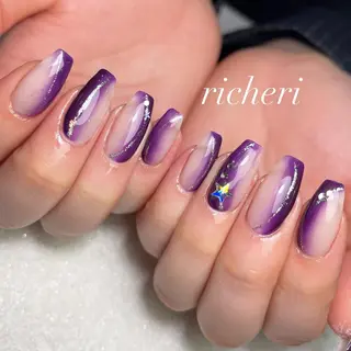 ミディアム ネイル richeri beautyのネイルデザイン