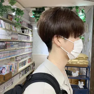 ショート メンズ 🌱小顔魅せカット 透明感カラー/泉綺のヘアスタイル