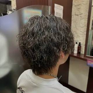 ミディアム パーマ 前田 幹太【水道橋店】のヘアスタイル
