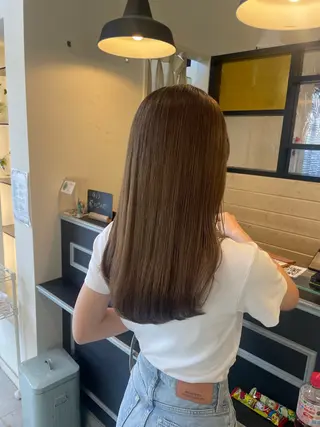 ロング カラー スナコザワ レナのヘアスタイル